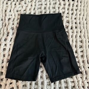 aerie high rise bike shorts